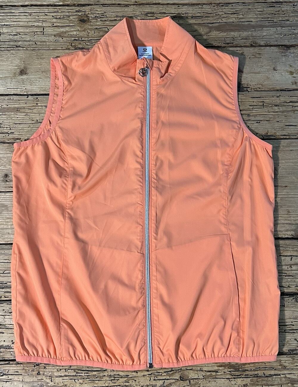 Daily Sports Born In Sweden Women’s Size L Soft Orange Sleeveless MIA Vest - NWT